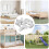 Berkfield Half-moon Washer 12 pcs White M6 Polypropylene 1