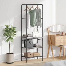Berkfield Clothes Rack Grey sonoma 60 x 30 x 171 cm Engineered Wood
