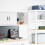 Berkfield Garage Wall Cabinet White Engineered Wood 1