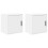 Berkfield Garage Wall Cabinets 2 pcs White Engineered Wood 1