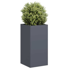 Berkfield Planter Anthracite 40x40x80 cm Cold-rolled Steel