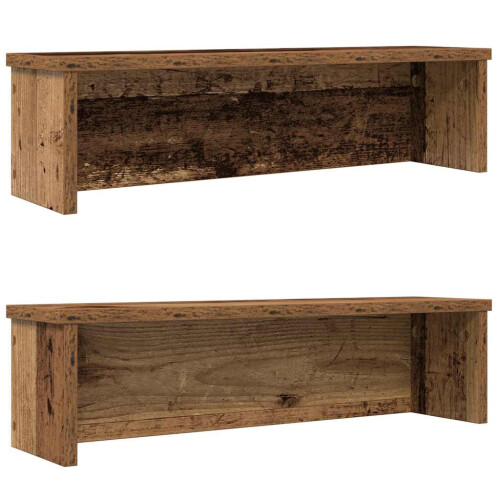 Berkfield Kitchen Racks Stackable 2 pcs Old Wood 50x15x16 cm