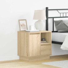 Berkfield Bedside Cabinet with Drawer 2 pcs Sonoma Oak 50 x 34.5 x 50 cm