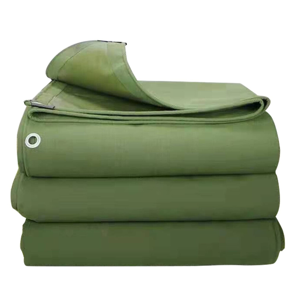 Heavy Duty Waterproof Tarpaulin Canvas Tarp Cover 2X2m With Reinforced Edges And Aluminum Eyelets For Outdoor Use 9045646568430