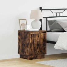 Berkfield Bedside Cabinet Smoked Oak 39 x 34.5 x 50 cm Engineered wood
