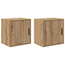 Berkfield Garage Wall Cabinets 2 pcs Artisan Oak Engineered Wood