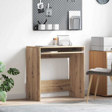 Berkfield Desk with Drawer Artisan Oak 77.5 x 43 x 79 cm Engineered Wood