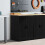 Berkfield Garage Storage Cabinet Black 60x51x85 cm Solid Wood Pine 1
