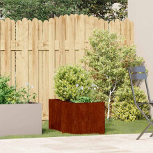 Berkfield Planter Rusty 40x80x40 cm Weathering Steel