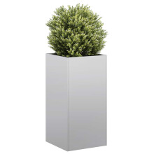 Berkfield Planter 40x40x80 cm Galvanised Steel