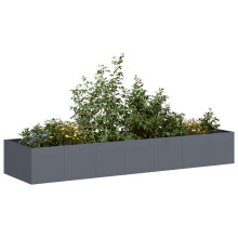 Berkfield Planter Anthracite 280x80x40 cm Steel