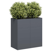 Berkfield Planter Anthracite 80x40x80 cm Cold-rolled Steel