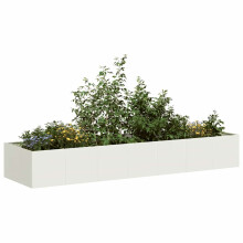 Berkfield Planter White 280x80x40 cm Steel