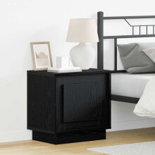 Berkfield Bedside Cabinet Black 44 x 34.5 x 45 cm Engineered Wood