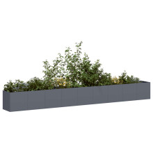 Berkfield Planter Anthracite 360x40x40 cm Cold-rolled Steel
