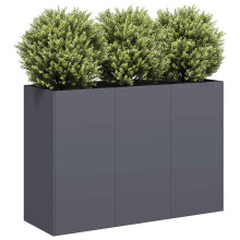 Berkfield Planter Anthracite 120x40x80 cm Cold-rolled Steel
