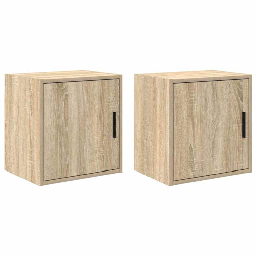 Berkfield Garage Wall Cabinets 2 pcs Sonoma Oak Engineered Wood