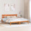 Berkfield Bed Frame with Headboard Brown 180 x 200 cm Solid Pine wood 1