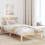 Berkfield Bed Frame with Headboard Brown 90 x 200 cm Solid Pine wood 1