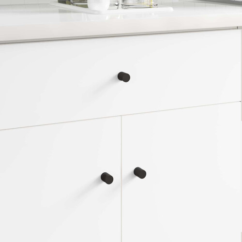 Berkfield Cabinet Knobs 968 pcs Black Iron