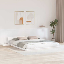 Berkfield Bed Frame White 180 x 200 cm Wood