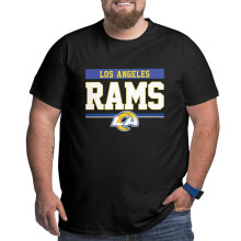 L.A_ Rams Herr Stor och lång Sport Kort Fotbollslag Logo Ärm för