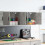 Berkfield Garage Wall Cabinets 2 pcs Concrete Grey Engineered Wood 1
