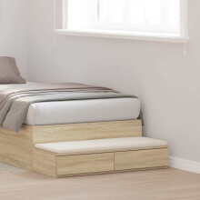 Berkfield Bed Drawers Sonoma Oak 75 x 36.5 x 16.5 cm Engineered Wood