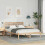Berkfield Bed Frame Brown 135 x 190 cm Solid Pine Wood 1