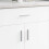 Berkfield Handle Plain 12 pcs Silver 105.7 x 7.4 x 15.5 mm Aluminium 1