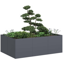 Berkfield Planter Anthracite 120x80x40 cm Steel