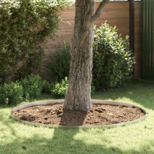 Berkfield Lawn Edging Silver 450 x 0.05 x 10 cm Stainless Steel