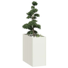 Berkfield Planter White 40x80x80 cm Steel