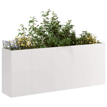 Berkfield Planter 200x40x80 cm Stainless Steel