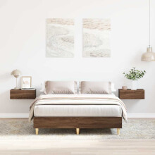 Berkfield Bed Frame No Mattress Brown Oak 120x190 cm Small Double Engineered Wood