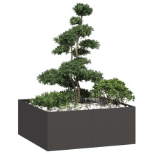 Berkfield Planter Black 100x100x40 cm Steel