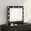 Berkfield Vanity Mirror Rectangular with Mirror Black Oak 60 x 55 x 18 cm 1