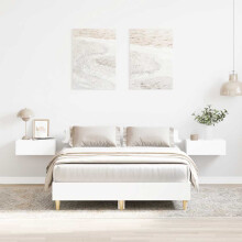 Berkfield Bed Frame No Mattress White 135x190 cm Double Engineered Wood