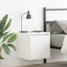 Berkfield Wall-Mounted Bedside Cabinets 2 pcs White 38x34x40 cm