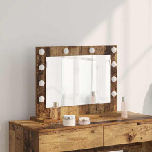 Berkfield Vanity Mirror Rectangular with Mirror Old Wood 60 x 45 x 18 cm