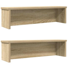 Berkfield Kitchen Racks Stackable 2 pcs Sonoma Oak 60x15x16 cm