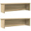 Berkfield Kitchen Racks Stackable 2 pcs Sonoma Oak 60x15x16 cm 1
