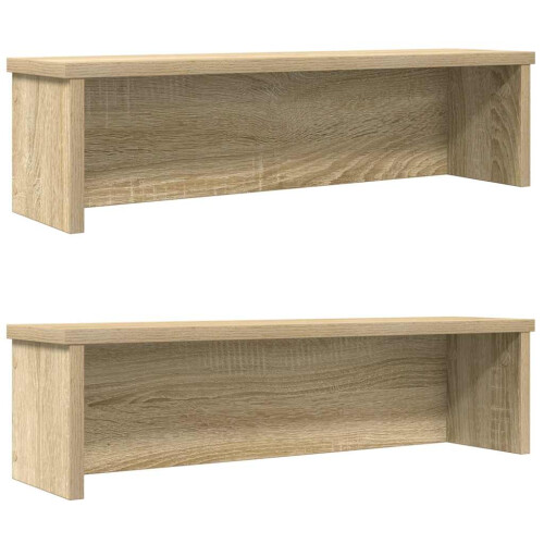 Berkfield Kitchen Racks Stackable 2 pcs Sonoma Oak 60x15x16 cm