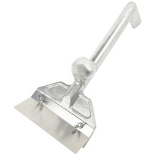 Grattoir à griller robuste en métal moulé, petit grattoir à griller à bord biseauté