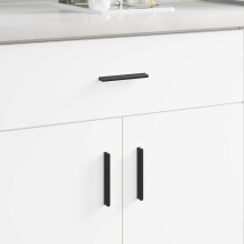 Berkfield Handle 973 pcs Black 106 x 7.4 x 15.5 mm Aluminium
