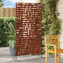 Berkfield Privacy Screen Grey 100 x 50 x 180 cm Weathering Steel