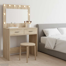 Berkfield Dressing Table Sonoma Oak 78.5 x 41 x 135 cm Engineered Wood