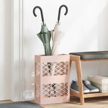 Berkfield Umbrella Stand Pink 28 x 12 x 41 cm Steel