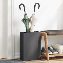 Berkfield Umbrella Stand Black 28 x 12 x 41 cm Steel