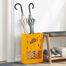 Berkfield Umbrella Stand Mustard yellow 28 x 12 x 41 cm Steel